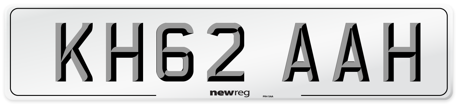 KH62 AAH Number Plate from New Reg